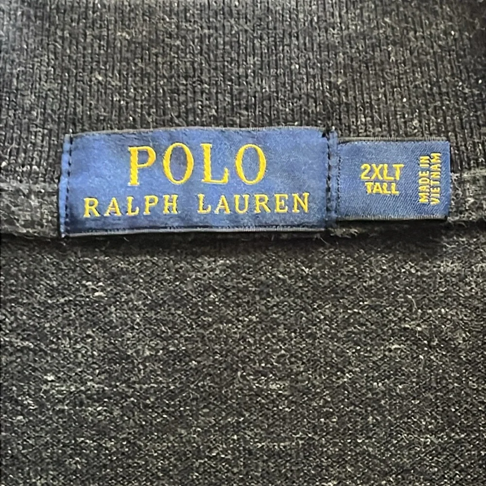 Polo Ralph Lauren Charcoal Cool Cross Dyed Pattern L/S Polo Shirt Men's Sz XXL